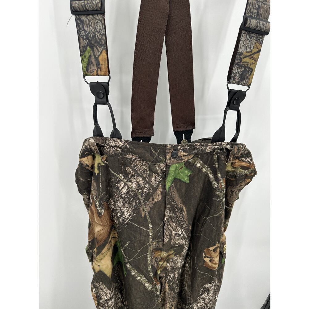 Field & Stream Camo Mossy Oak Hunting Bibs Overalls Outdoor Nature Men Size XXL - Picture 2 of 8